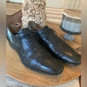 Prada | Shoes | Authentic Prada Black Oxford Lace Up Shoes  display picture 3